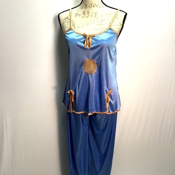 Satin, "Vintage Look", 2-PC Pajamas - Picture 1 of 12